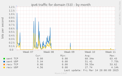 ipv6 traffic for domain (53)